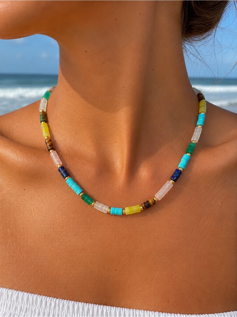 Burano Gemstone Necklace #EN23